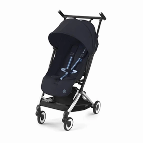 Cybex Libelle Compact Stroller - Dark Blue - Silver Frame