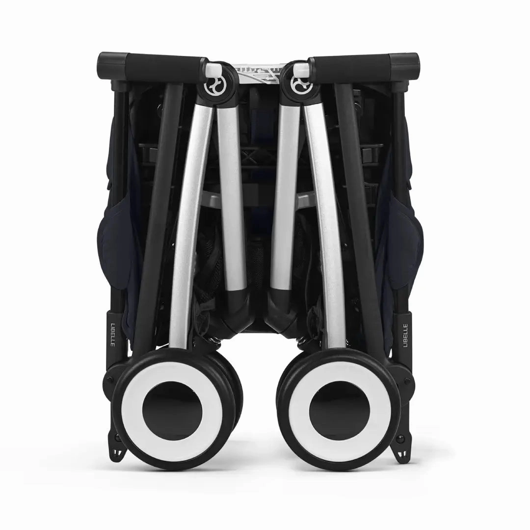 Cybex Libelle Compact Stroller - Dark Blue - Silver Frame