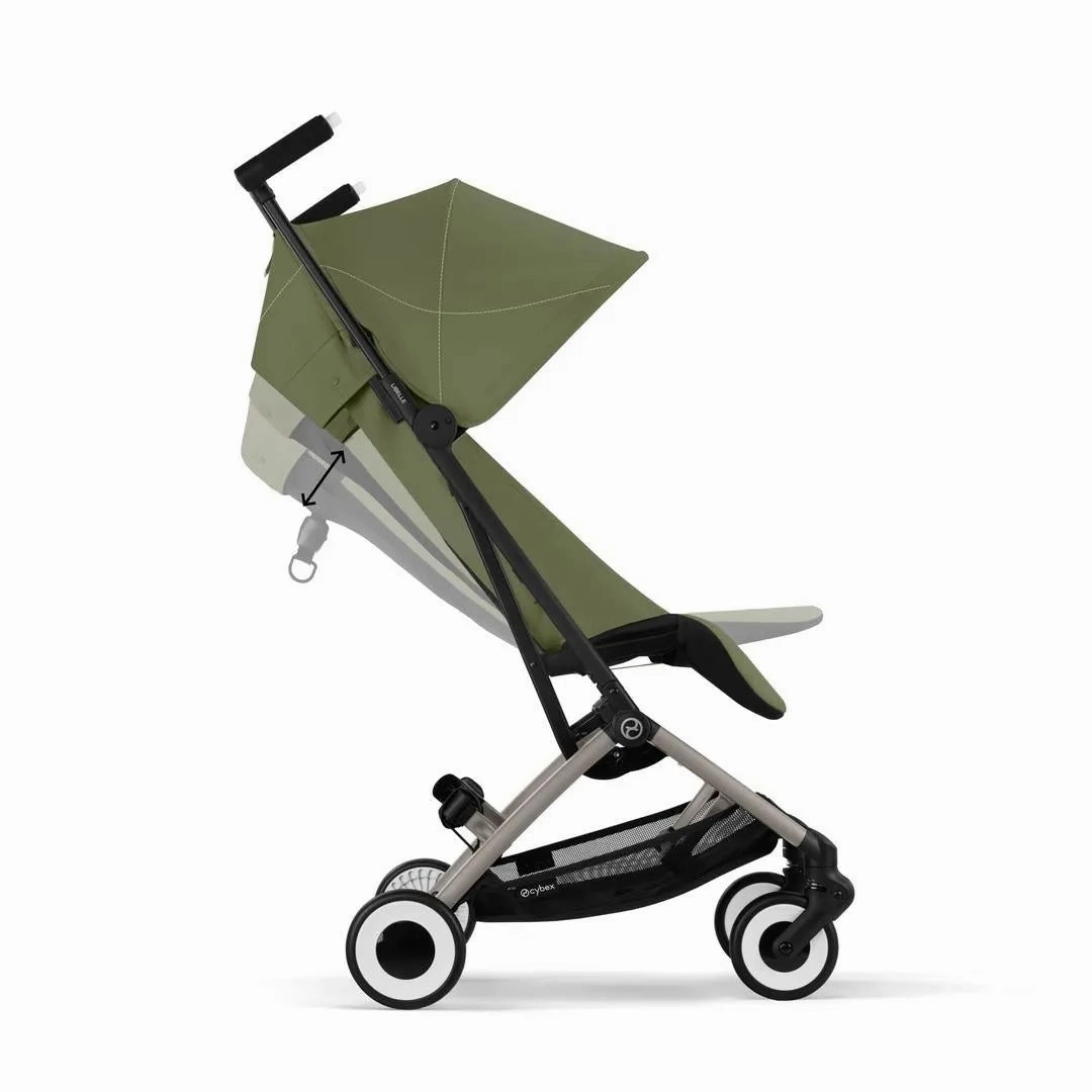 Cybex Libelle Compact Stroller - Moss Green - Black Frame