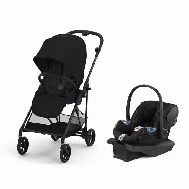 Cybex Melio Carbon 3 Stroller with Aton G SensorSafe Travel System