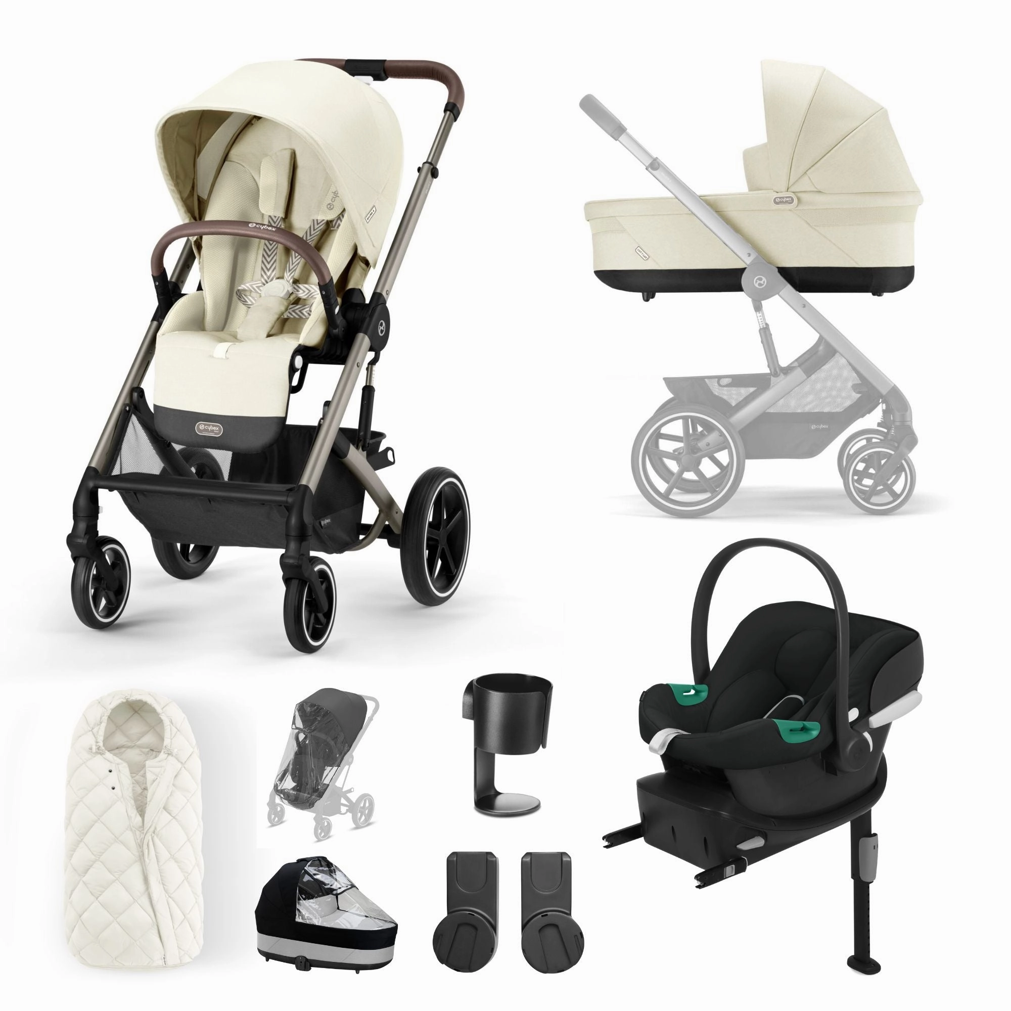Cybex, New Balios S Lux 10 Piece Bundle w/ Aton B2