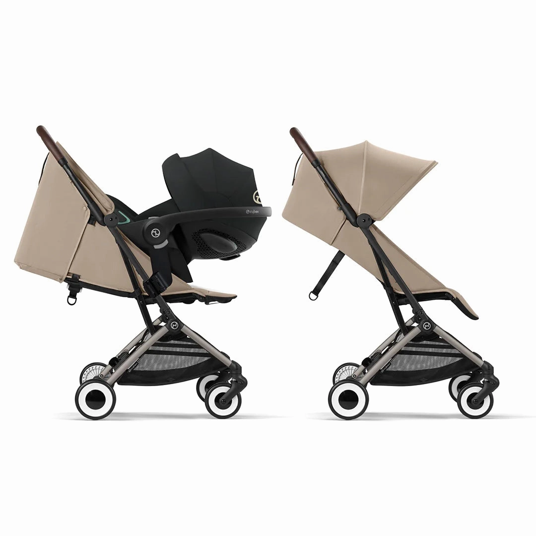 Cybex Orfeo Pushchair - Almond Beige - Taupe Frame