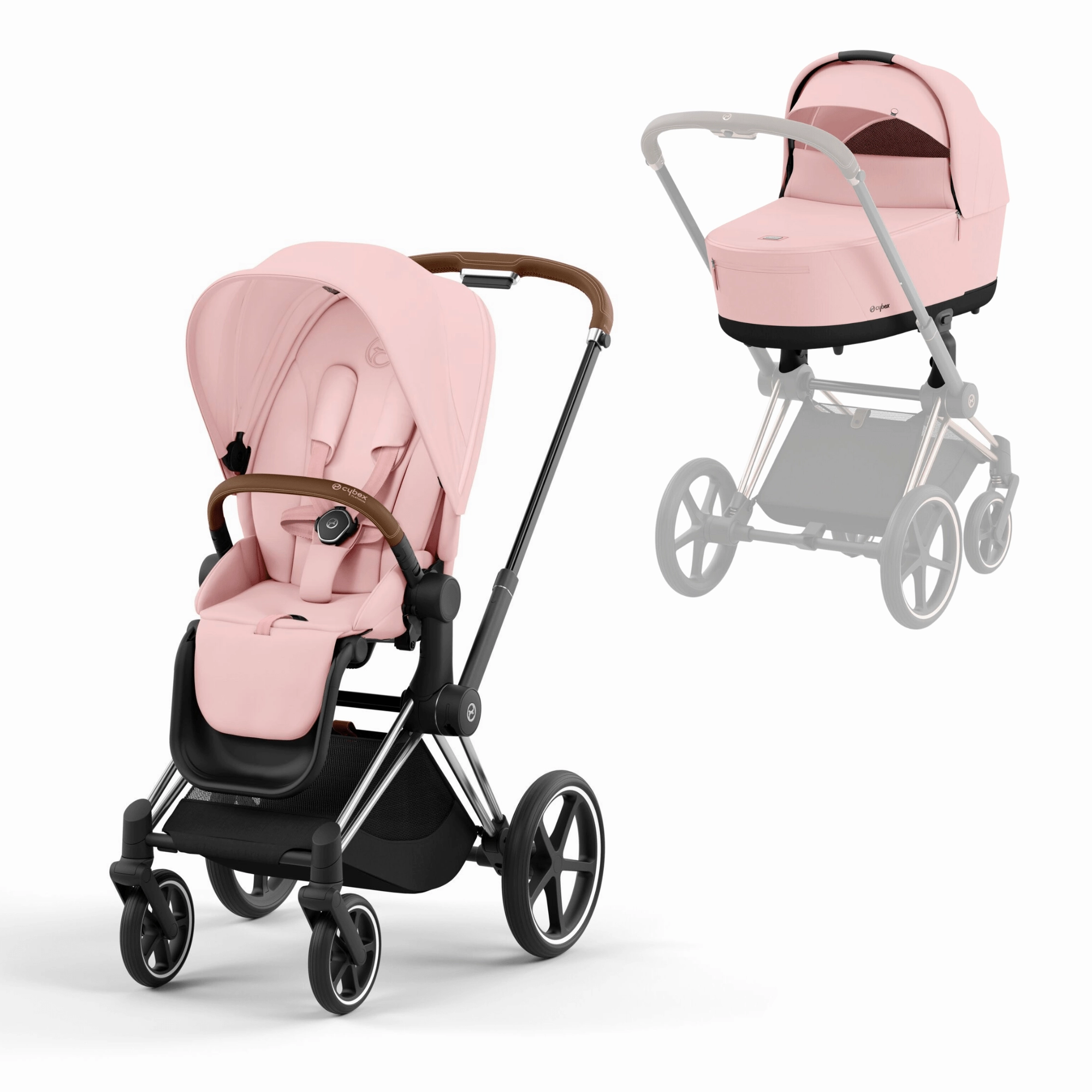 Cybex Priam & Lux Cot - Peach Pink