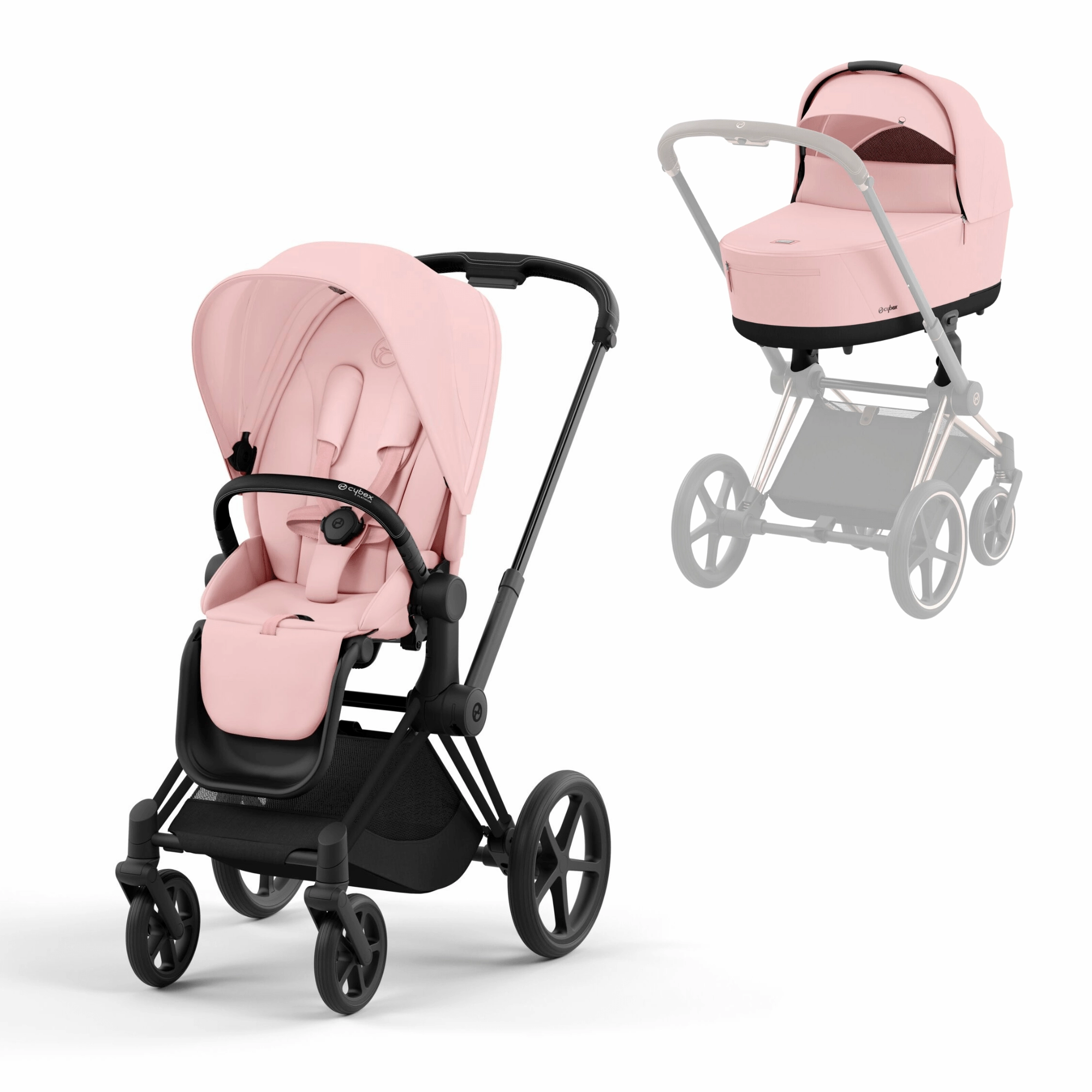 Cybex Priam & Lux Cot - Peach Pink
