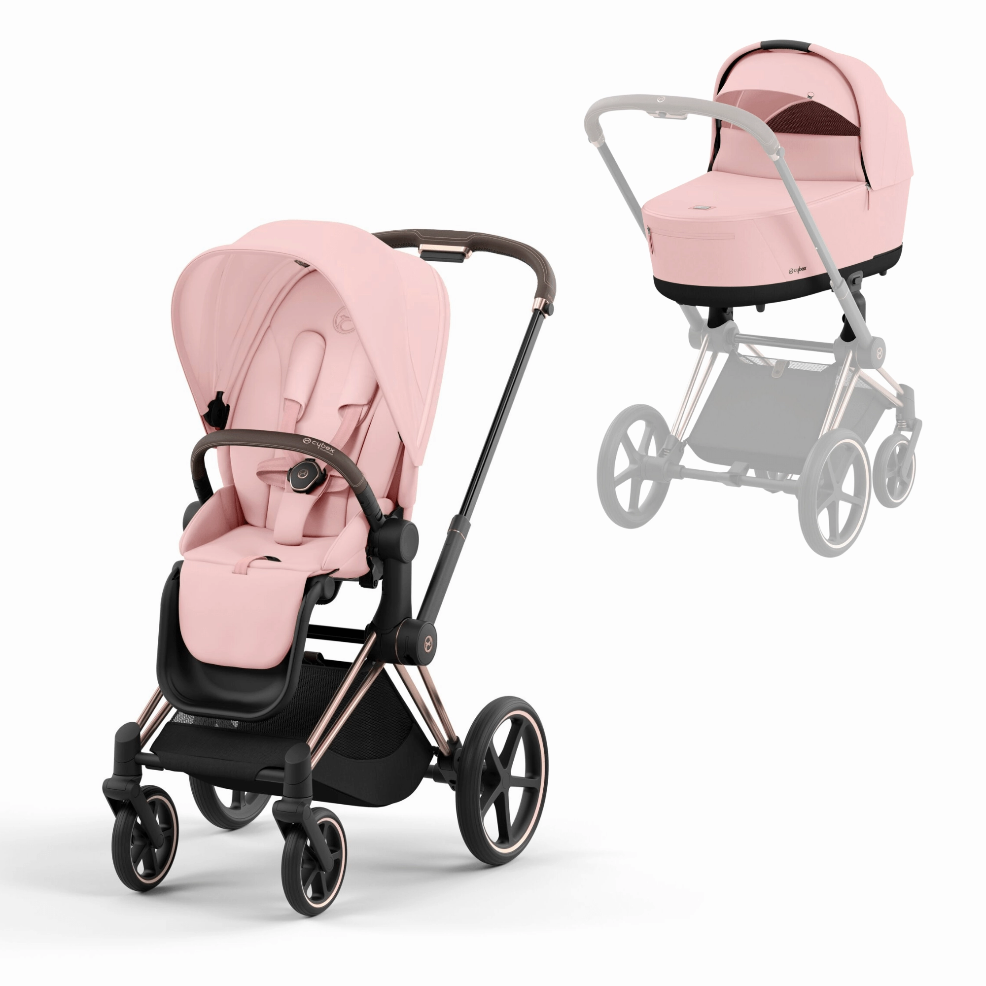 Cybex Priam & Lux Cot - Peach Pink