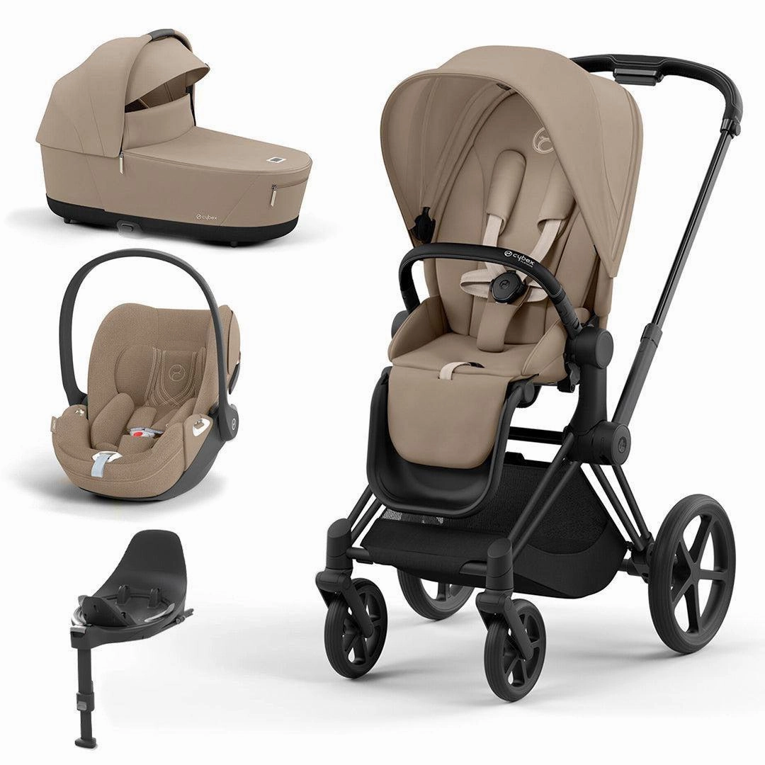CYBEX Priam Cloud T Travel System - Cozy Beige