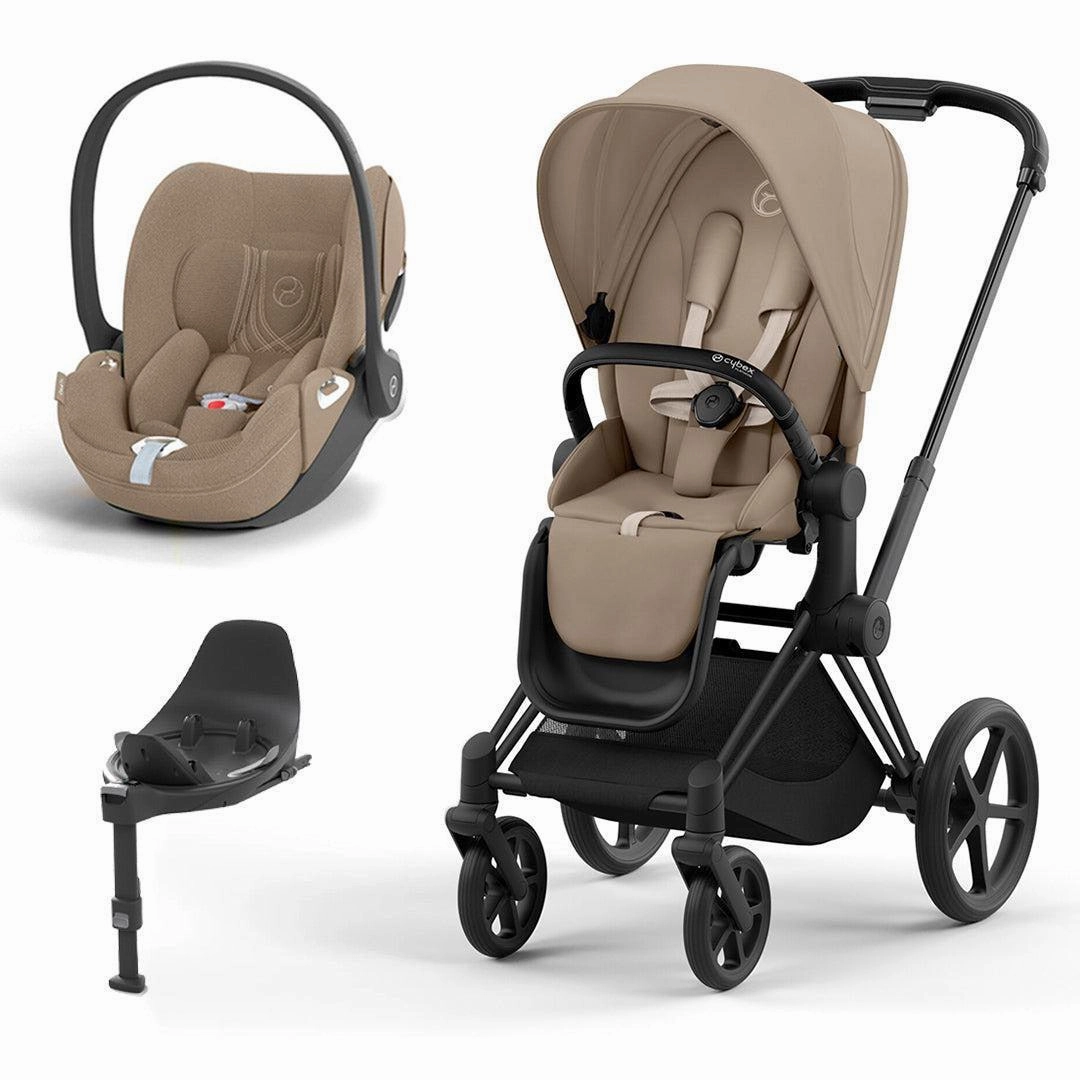 CYBEX Priam Cloud T Travel System - Cozy Beige
