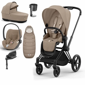 CYBEX Priam Cloud T Ultimate Travel System - Cozy Beige