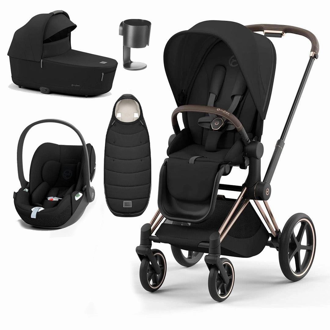 CYBEX Priam Cloud T Ultimate Travel System - Sepia Black