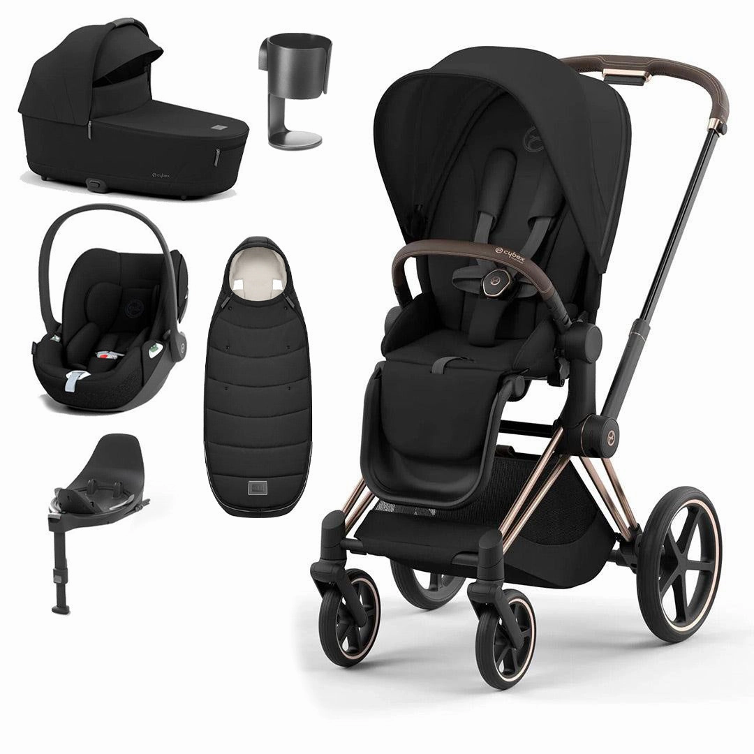CYBEX Priam Cloud T Ultimate Travel System - Sepia Black