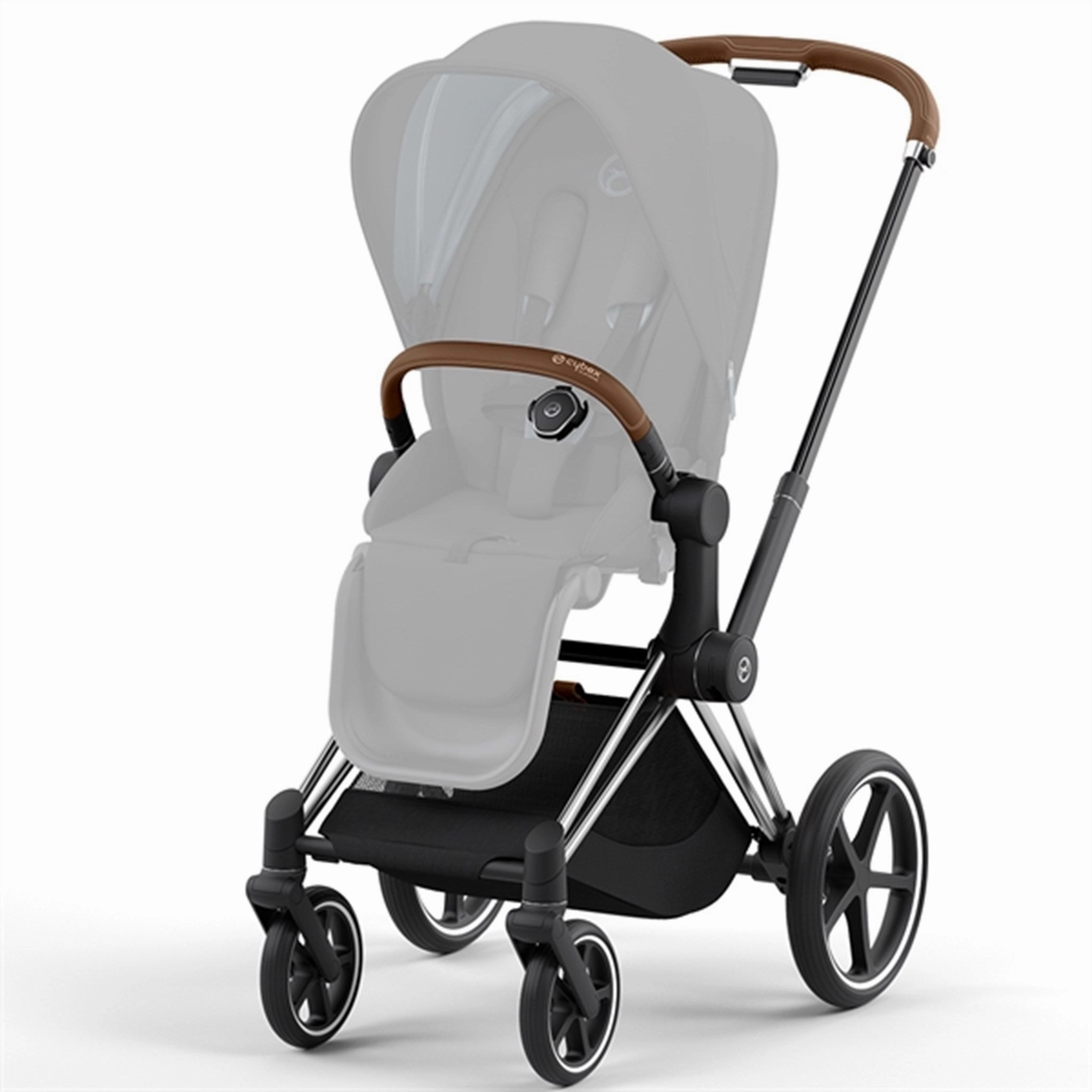 Cybex PRIAM Frame incl. Seat Hardpart Chrome Brown