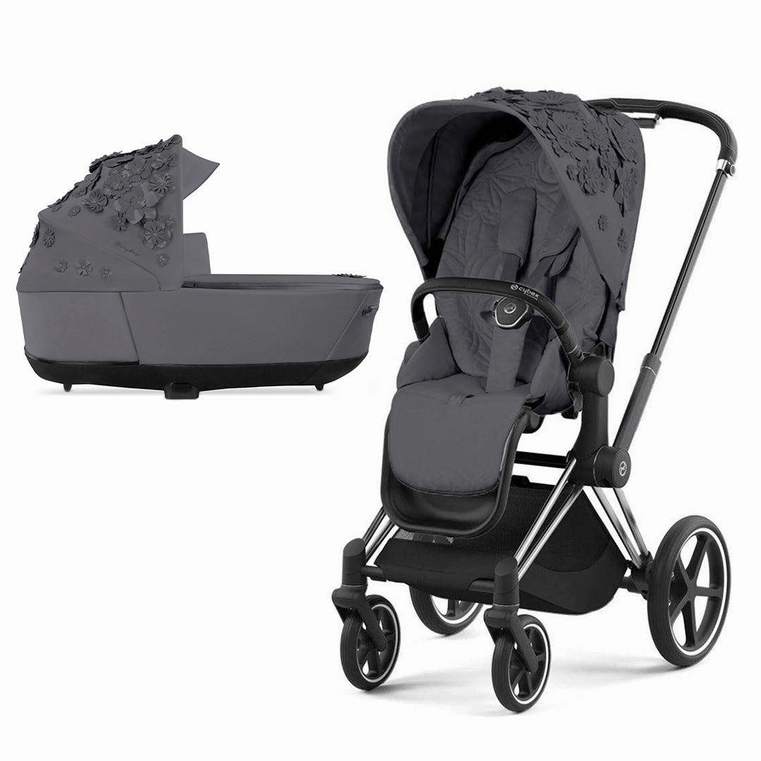 CYBEX Priam Pushchair - Simply Flowers - Dream Grey