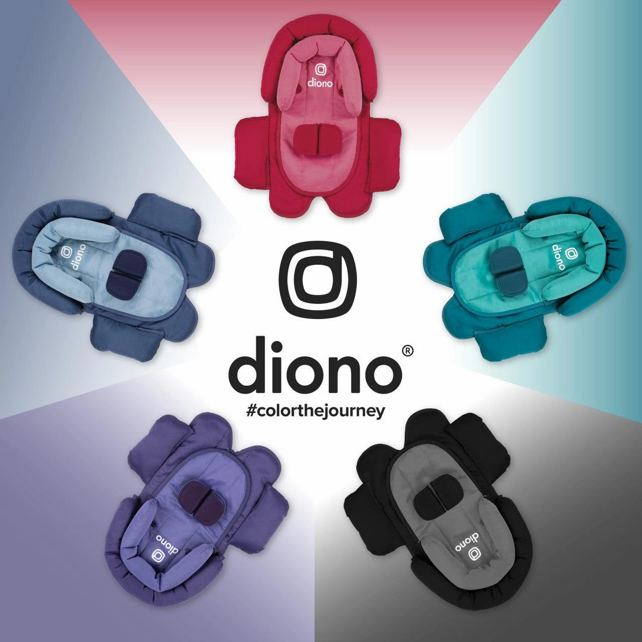 Diono Cuddle Soft 2-in-1 Head Support with Chest Pads (New model and colours)