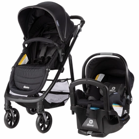 Diono Quantum 4 3-in-1 Travel System with LiteClik 30 R SafePlus Infant Car Seat & Base