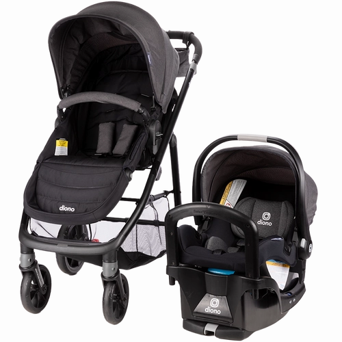 Diono Quantum 4 3-in-1 Travel System with LiteClik 30 R SafePlus Infant Car Seat & Base