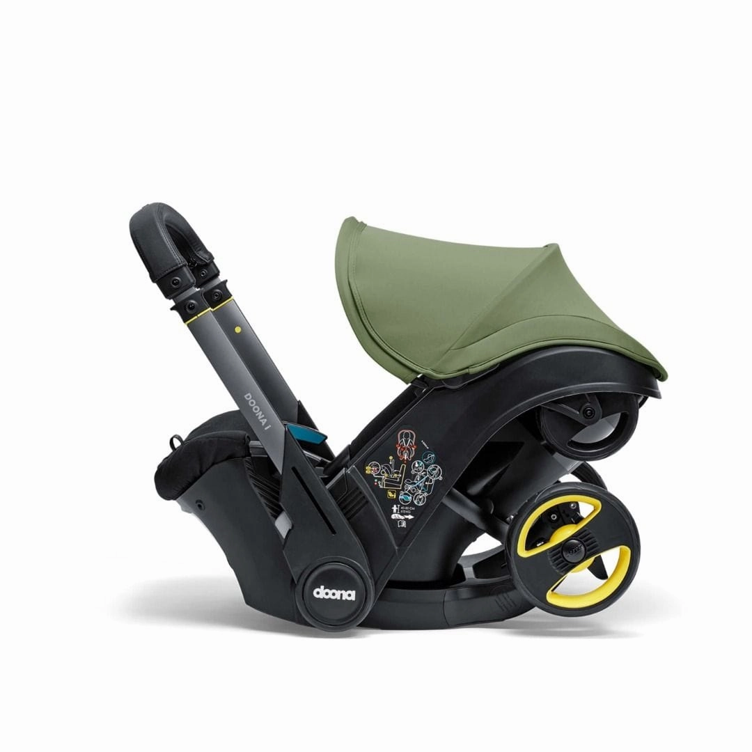 Doona i Infant Car Seat Stroller & i Isofix Base Desert Green
