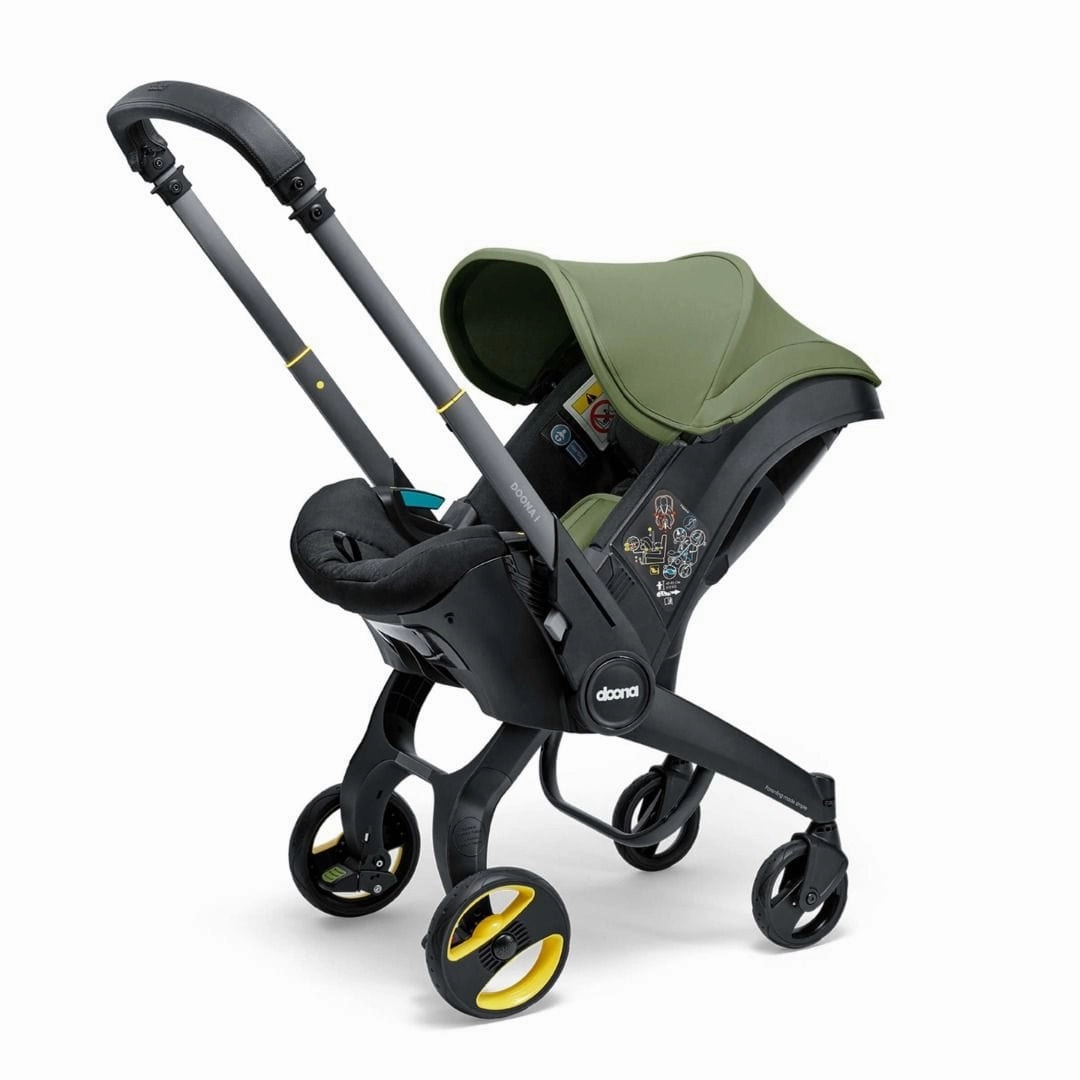 Doona i Infant Car Seat Stroller & i Isofix Base Desert Green