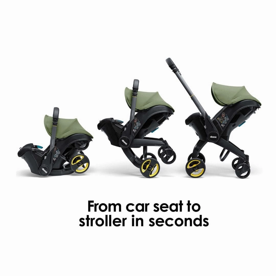 Doona i Infant Car Seat Stroller & i Isofix Base Desert Green