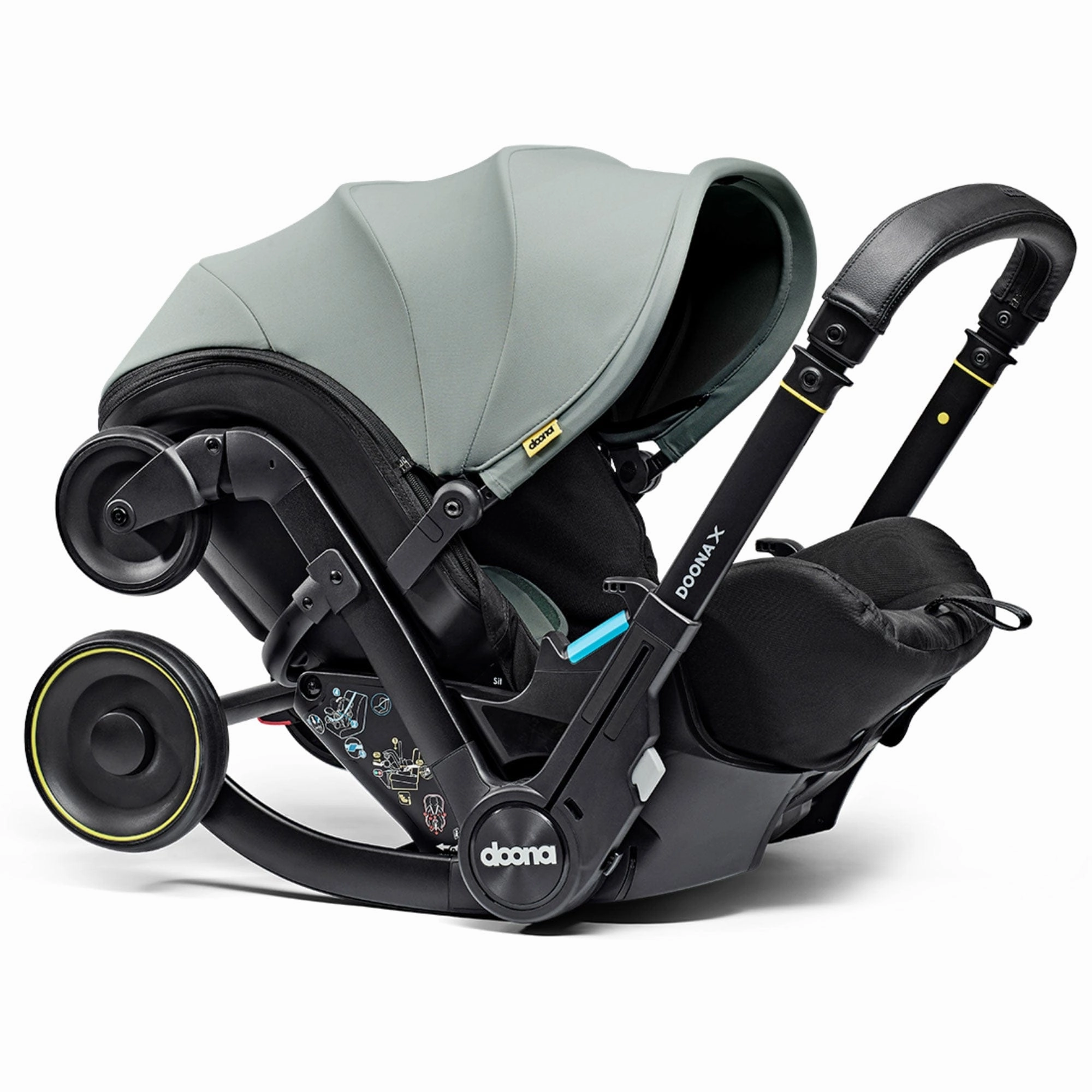 Doona X Infant Car Seat Stroller and X Isofix Base (Dusty Sage)