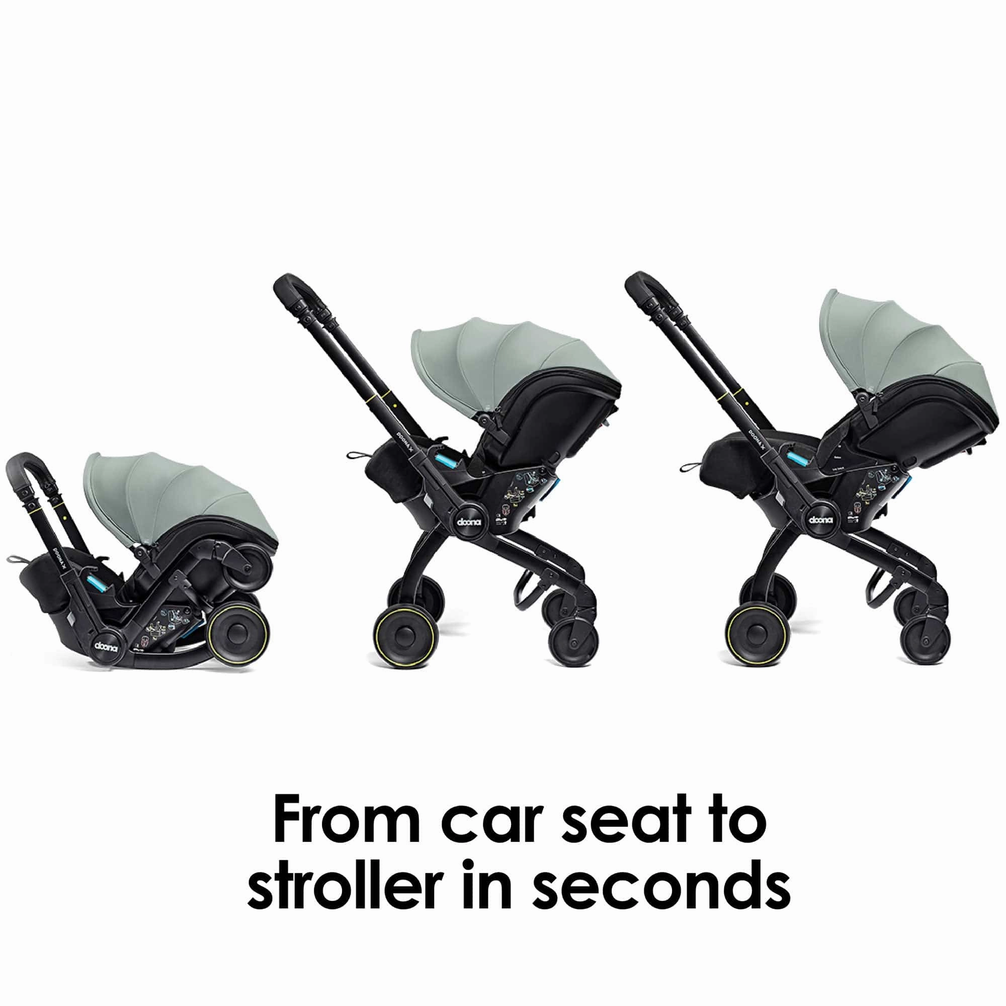 Doona X Infant Car Seat Stroller and X Isofix Base (Dusty Sage)
