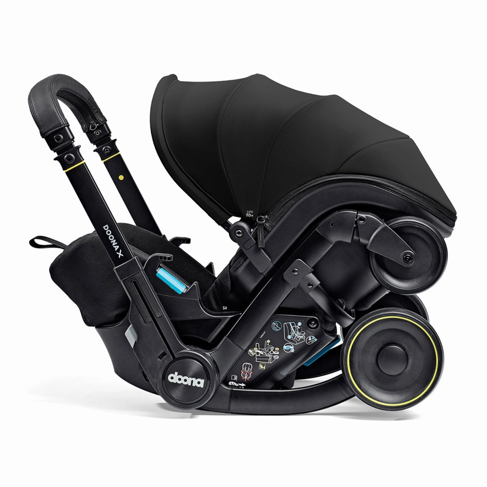 Doona X Infant Car Seat Stroller and X Isofix Base (Nitro Black)