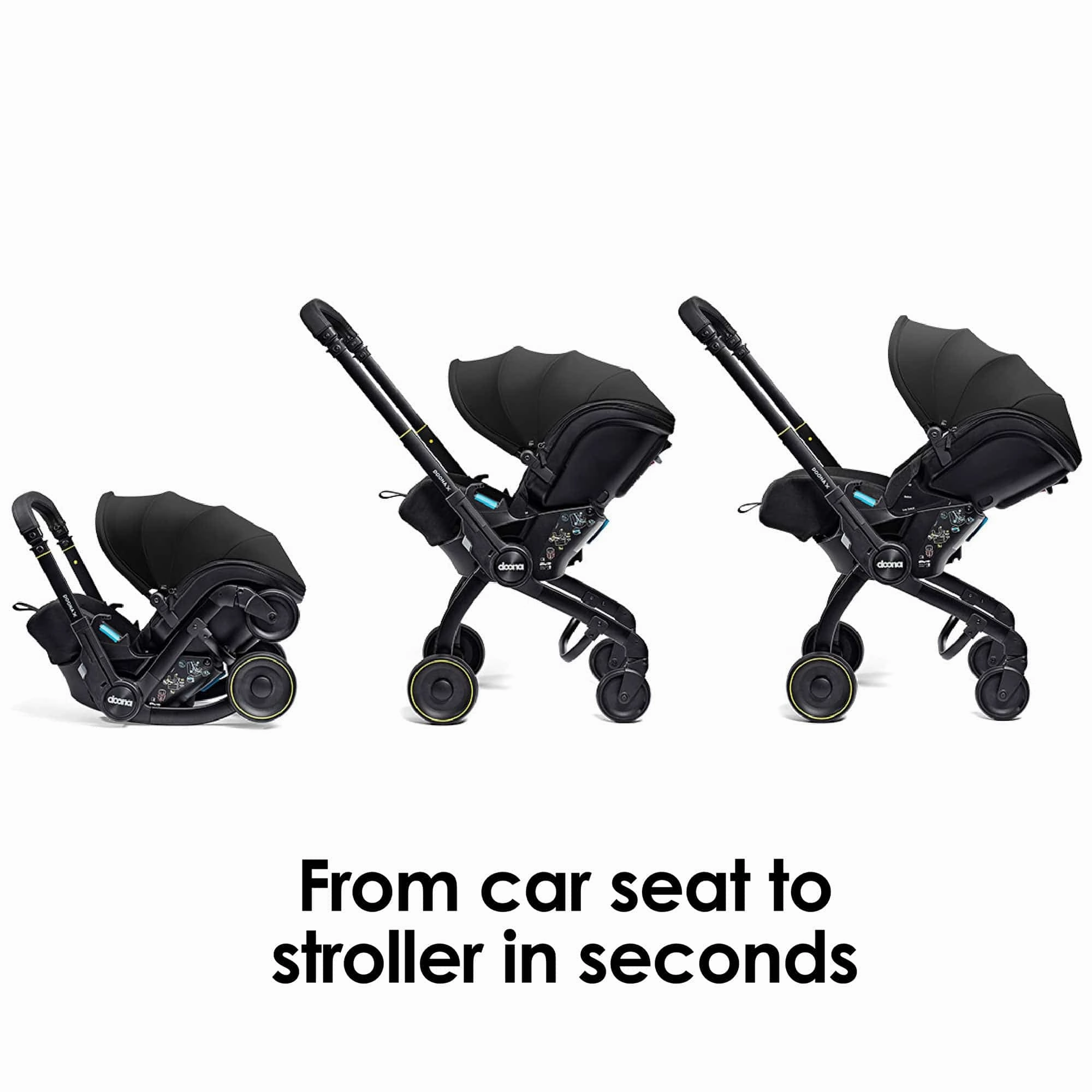 Doona X Infant Car Seat Stroller in Nitro Black