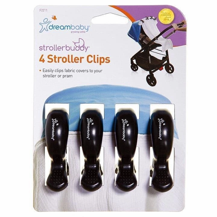 Dreambaby Strollerbuddy Stroller Clips 4 Pack