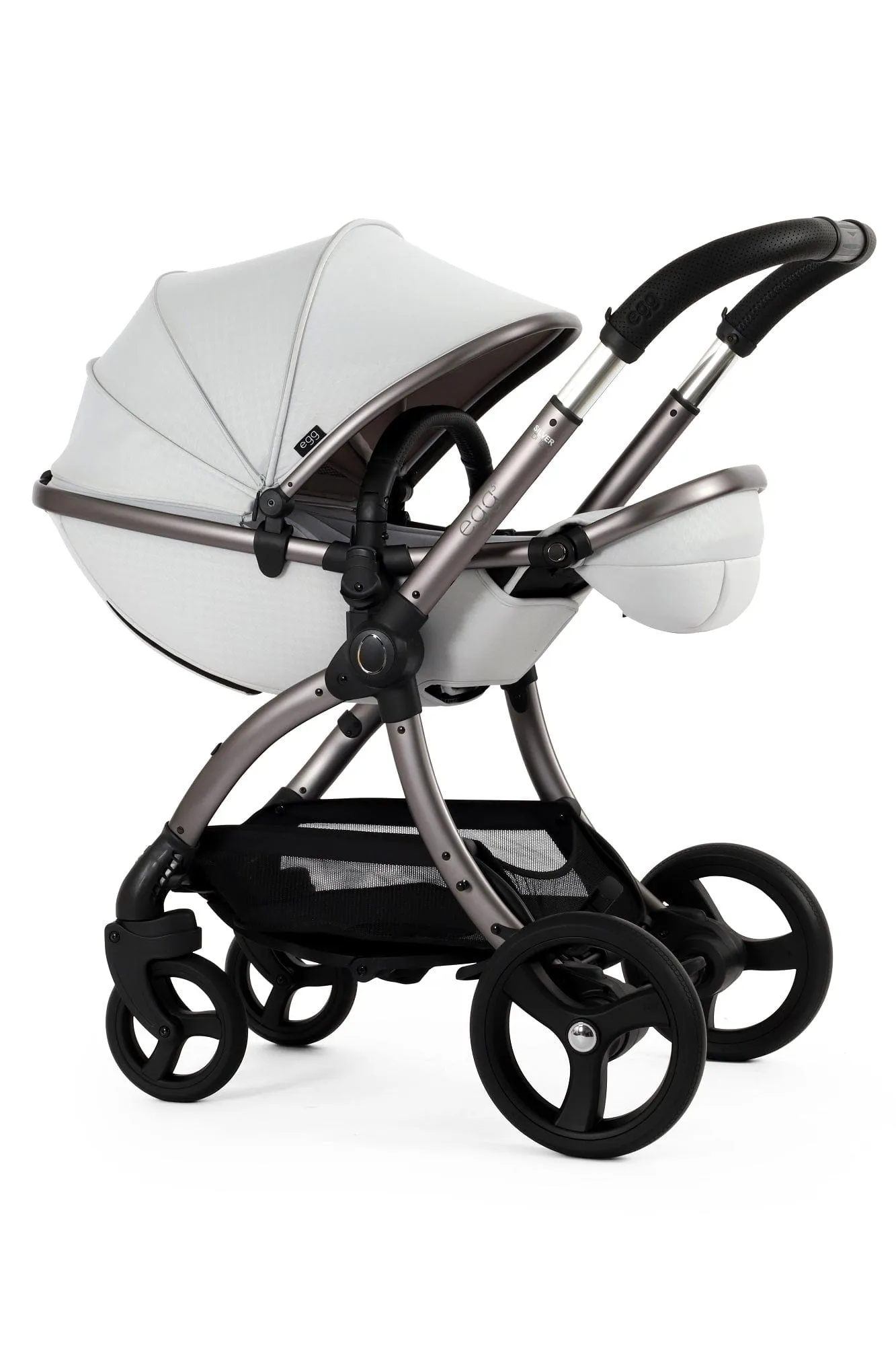 Egg 3 Luxury Cabriofix i-Size Travel System - Houndstooth Silver