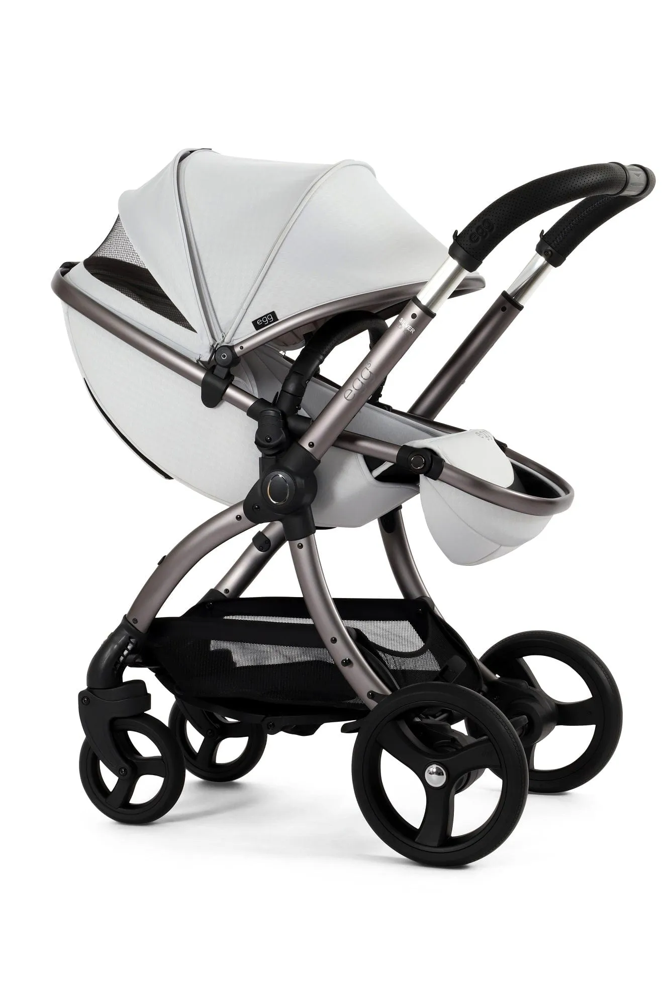 Egg 3 Luxury Cabriofix i-Size Travel System - Houndstooth Silver