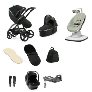 Egg 3 Luxury Shell i-Size Travel System - Black Olive (with FREE Mamaroo)