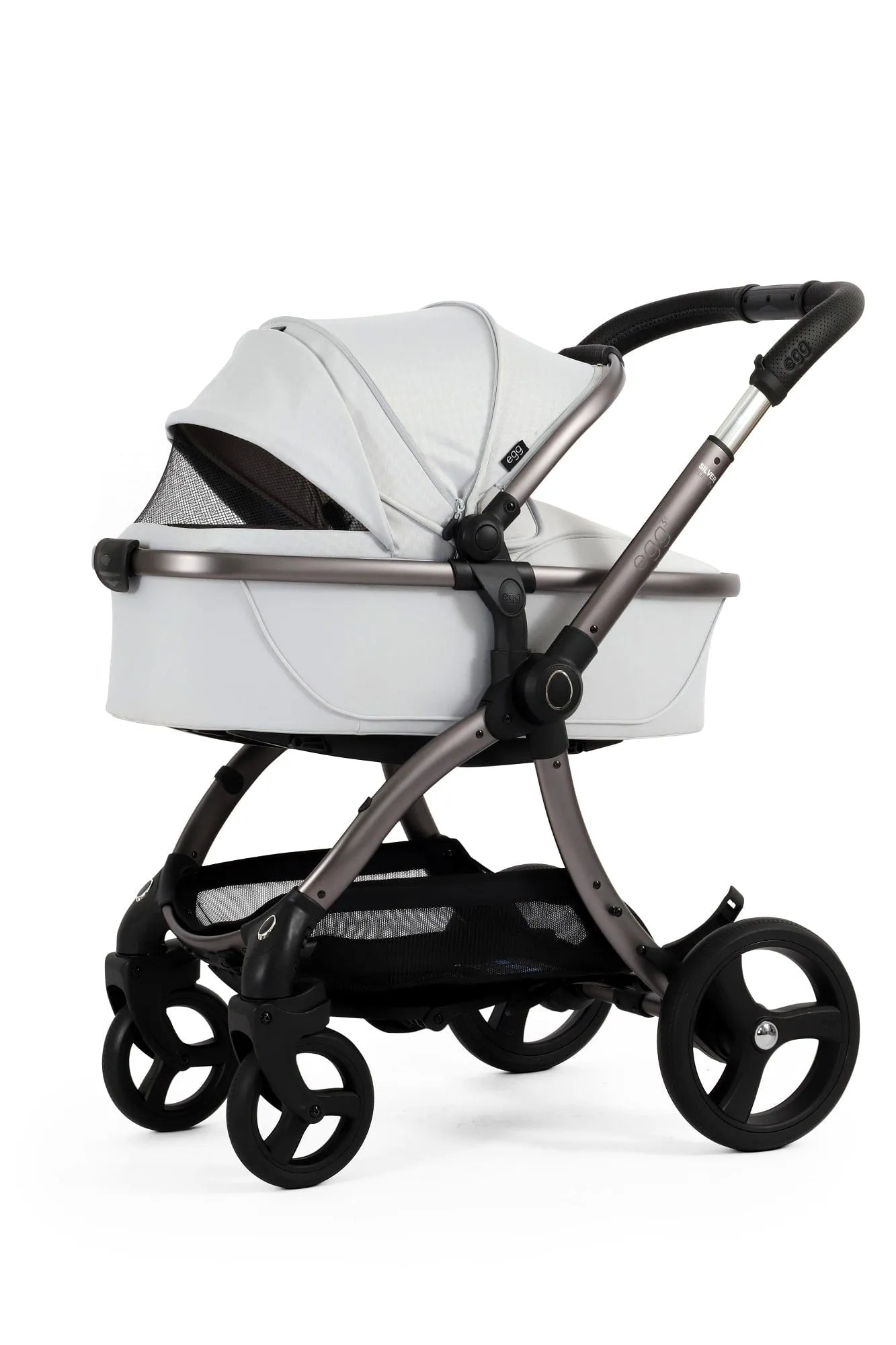 Egg 3 Luxury Shell i-Size Travel System - Houndstooth Silver