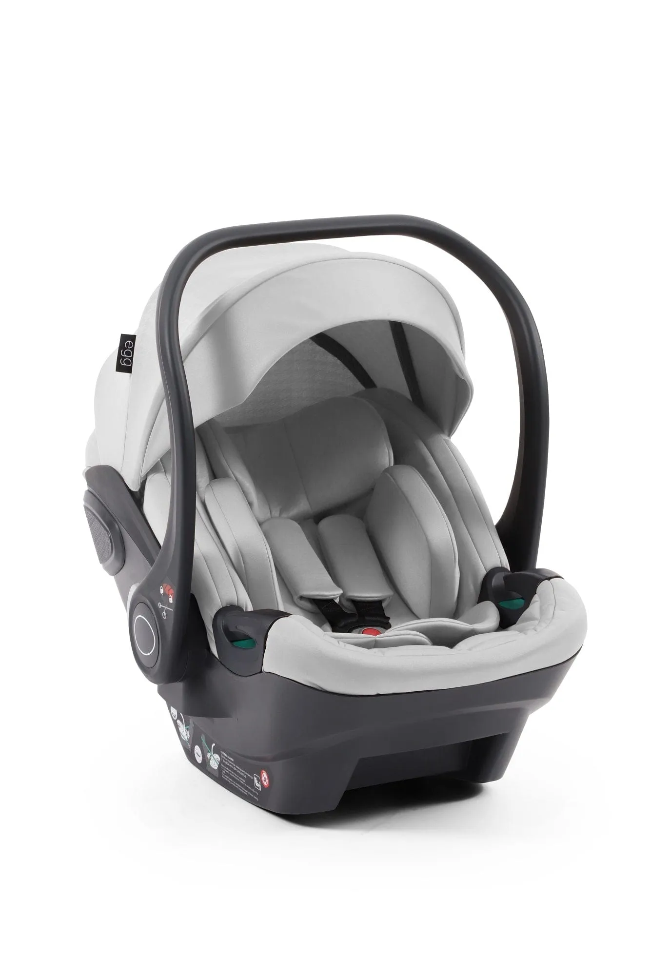 Egg 3 Luxury Shell i-Size Travel System - Houndstooth Silver