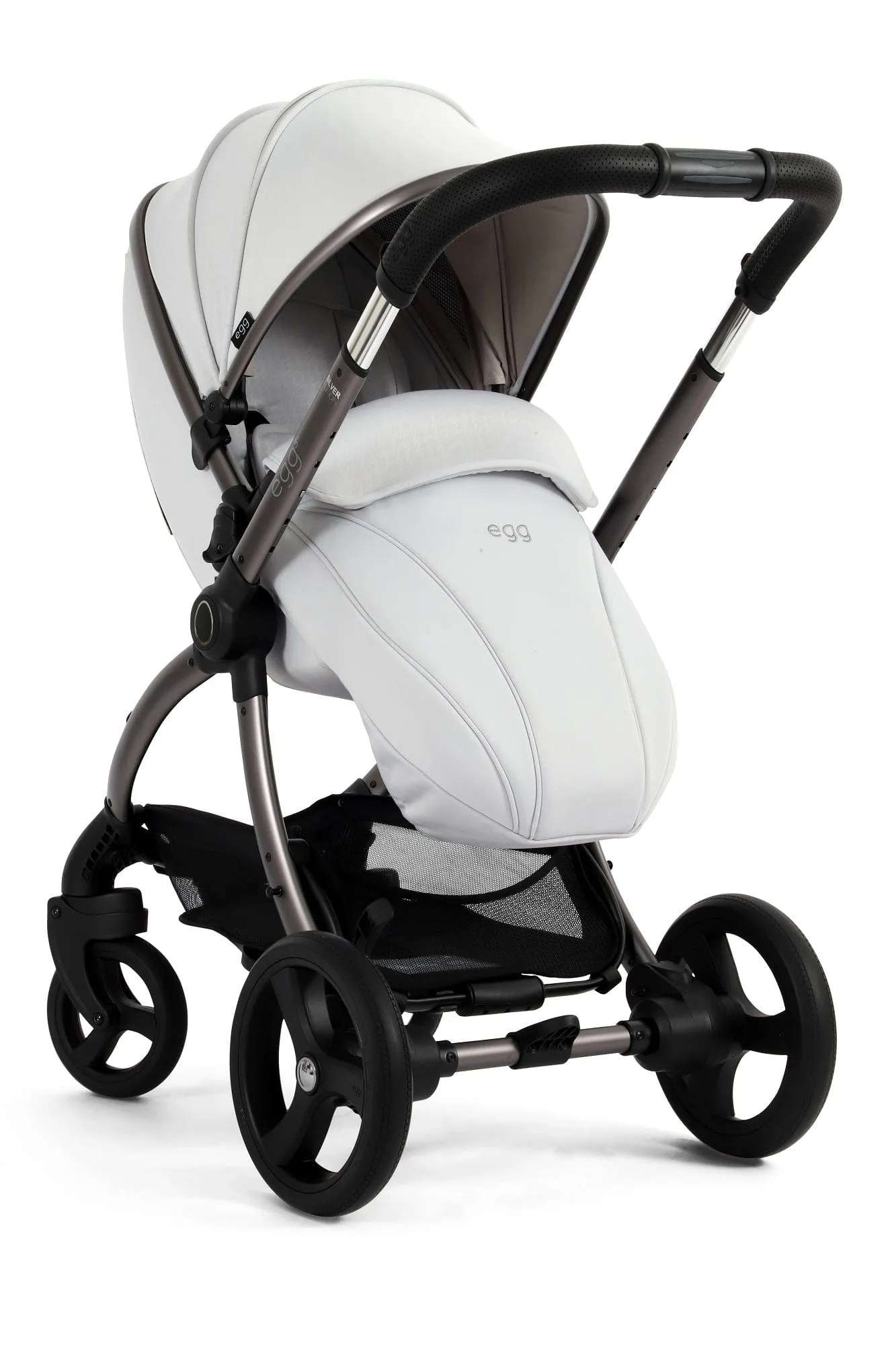Egg 3 Stroller and Carrycot - Houndstooth Silver