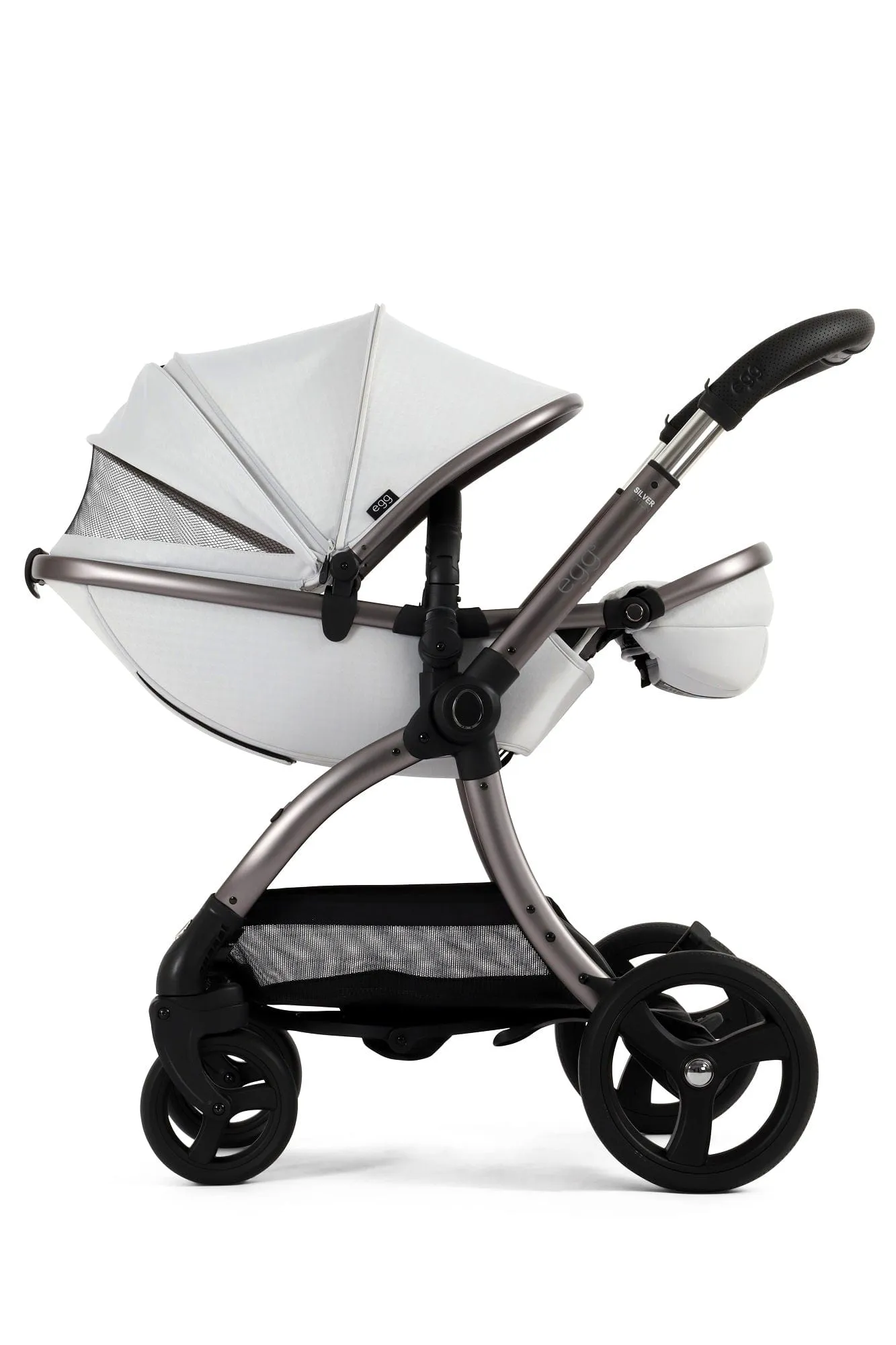 Egg 3 Stroller and Carrycot - Houndstooth Silver