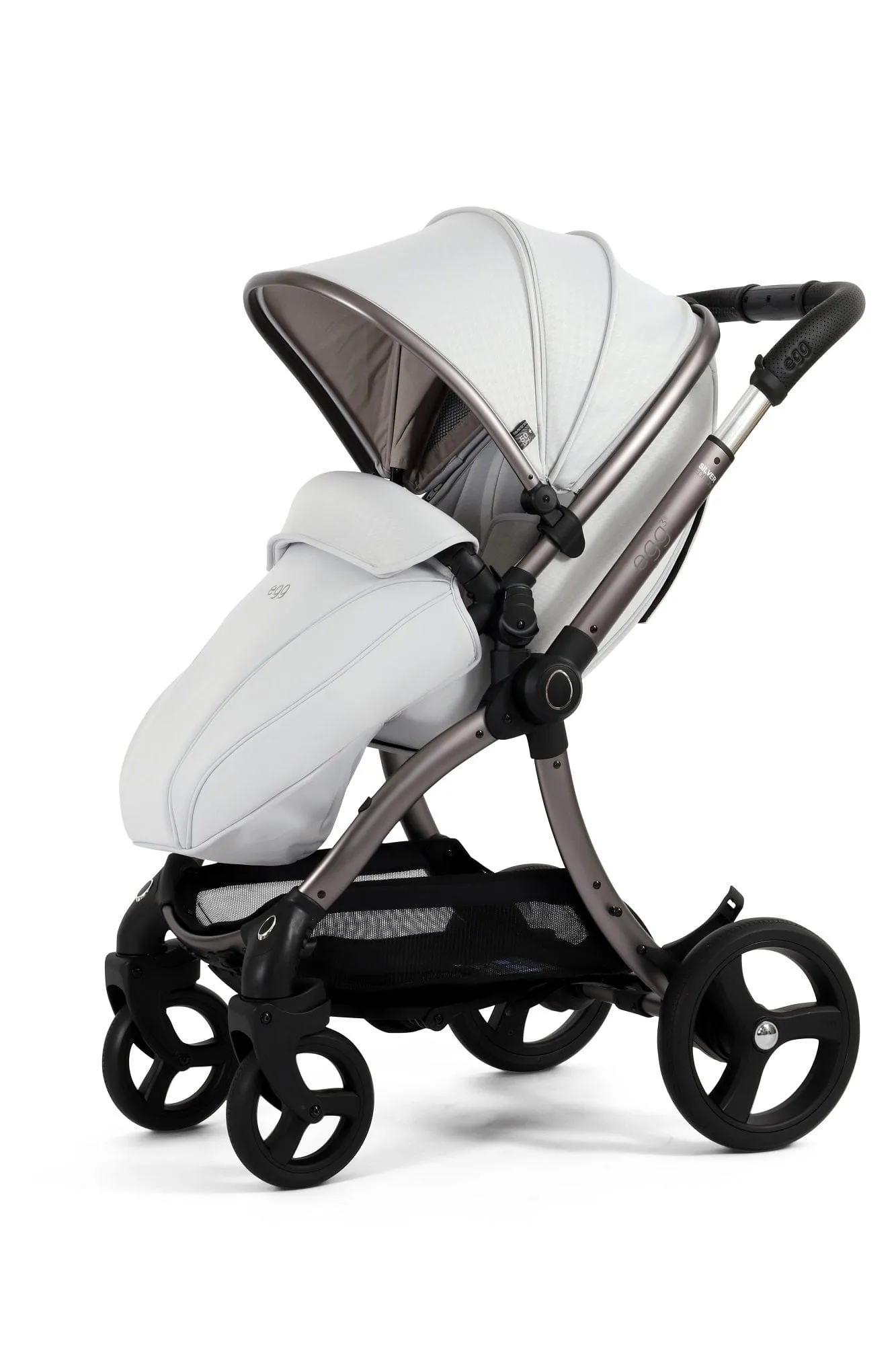 Egg 3 Stroller and Carrycot - Houndstooth Silver