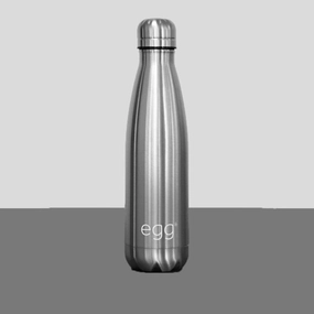 egg2 Water Bottle - Brushed Steel
