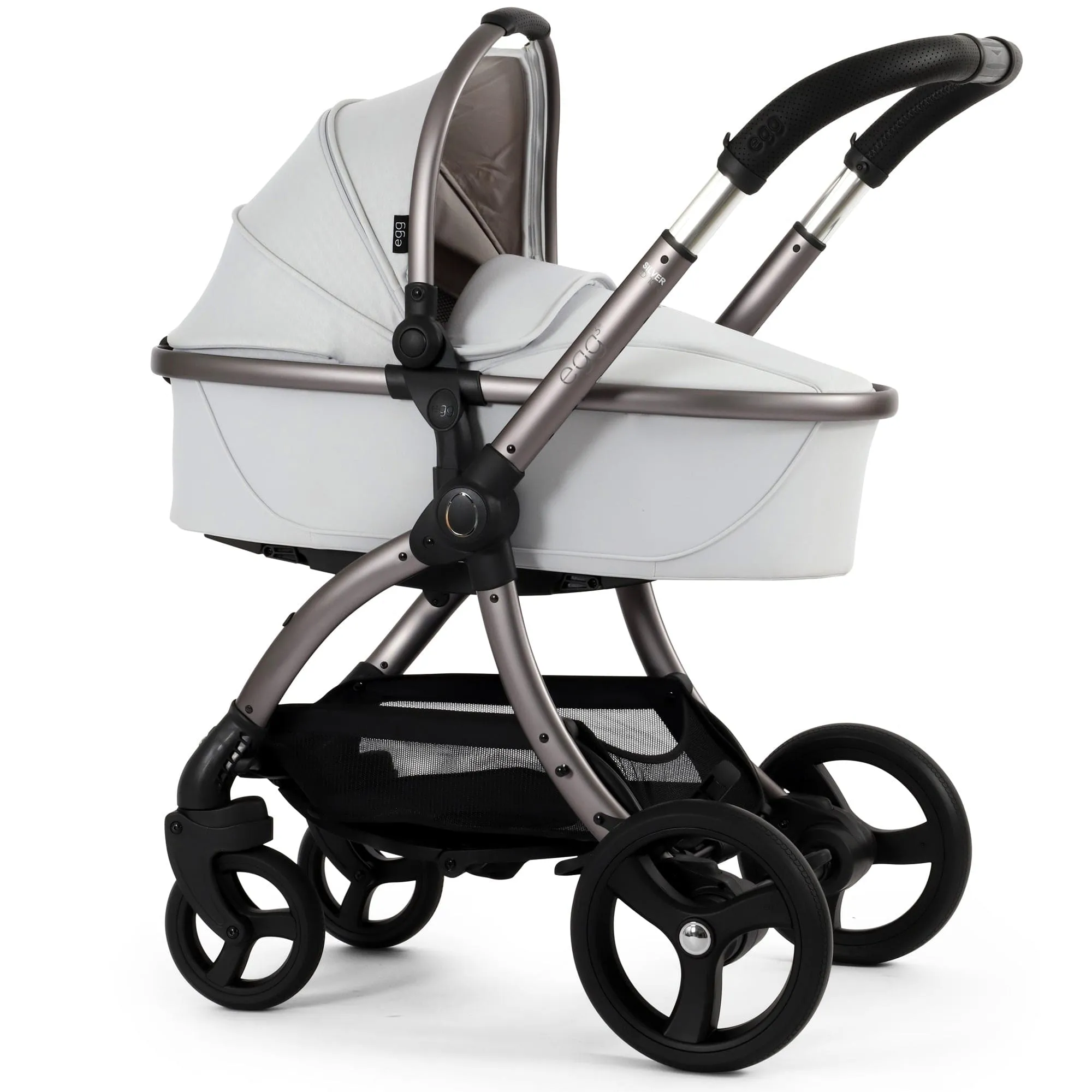 egg3 Luxury Travel System Bundle - Houndstooth Silver