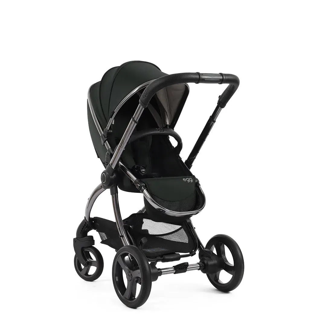 Egg3 With Cozee Air Bedside Crib Sleep Bundle - Black Olive