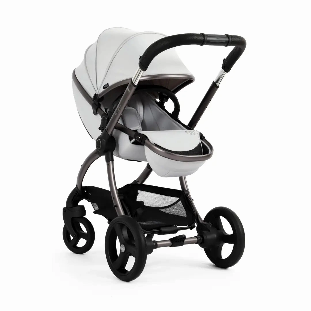 Egg3 Luxury Special Edition Bundle Travel System - Houndstooth Silver