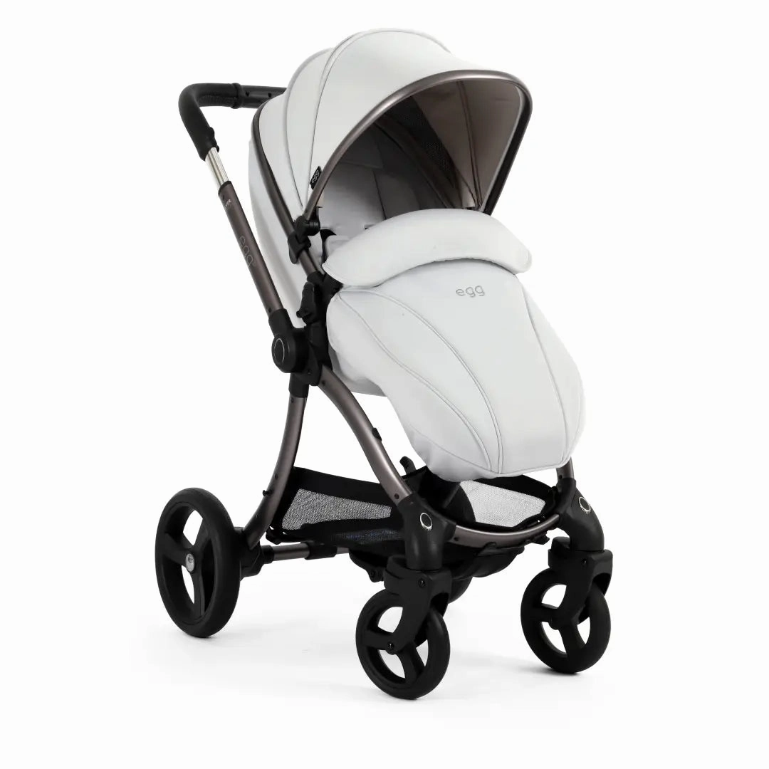 Egg3 Luxury Special Edition Bundle Travel System - Houndstooth Silver