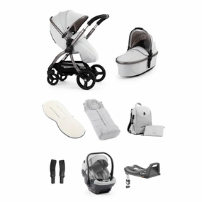 Egg3 Luxury Special Edition Bundle Travel System - Houndstooth Silver