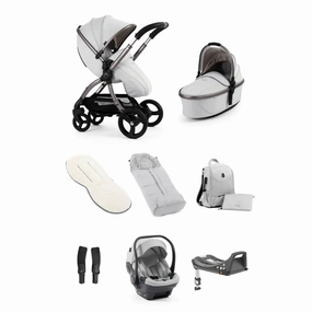 Egg3 Luxury Special Edition Bundle Travel System - Houndstooth Silver
