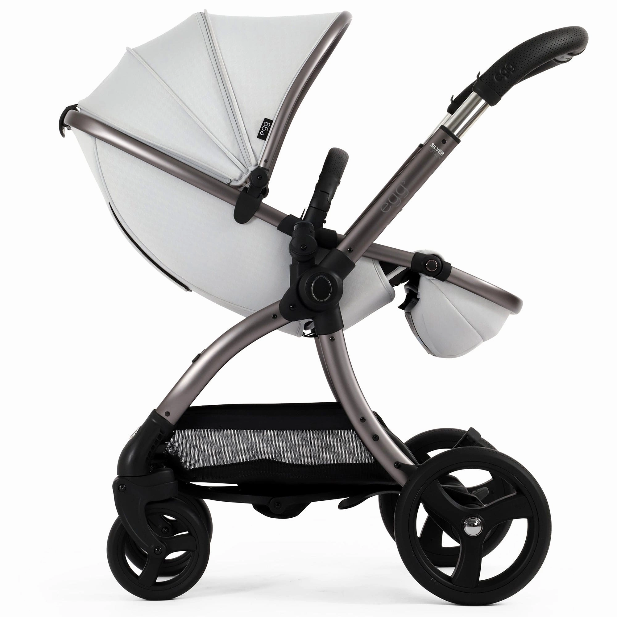 egg3 Pram Bundle - Houndstooth Silver