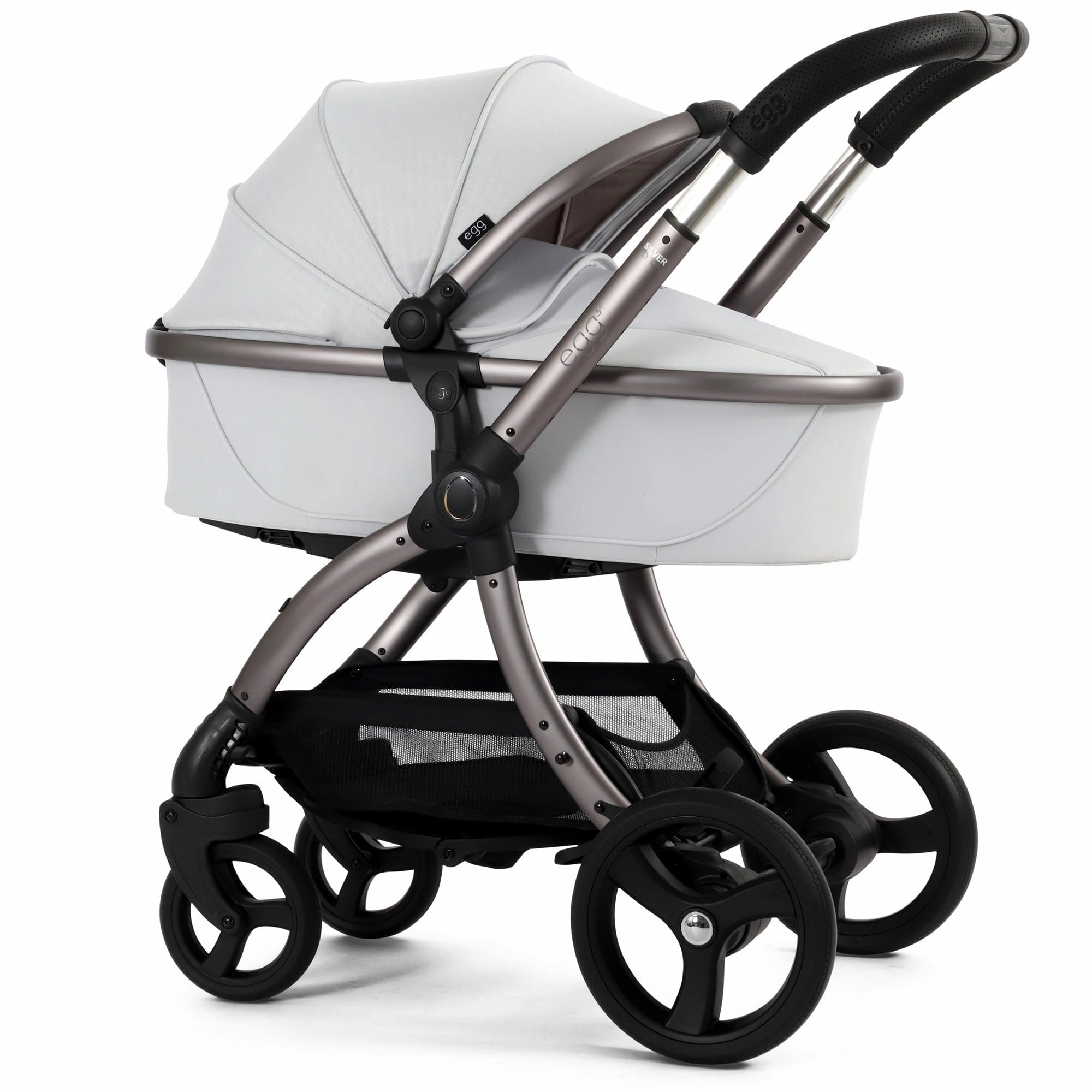 egg3 Pram Bundle - Houndstooth Silver