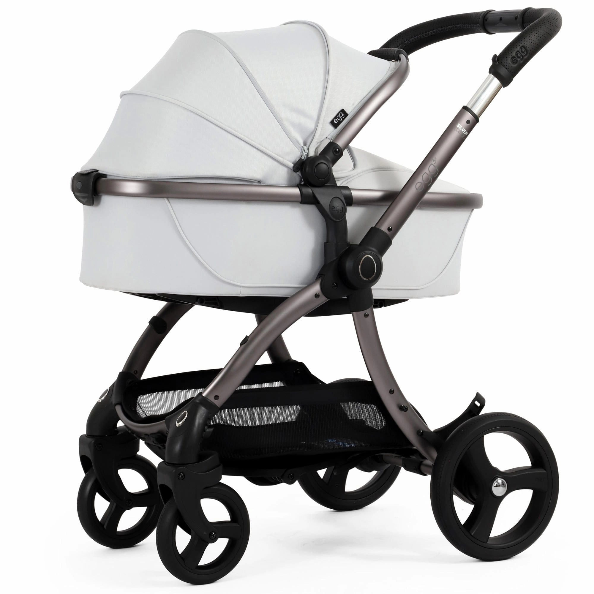 egg3 Pram Bundle - Houndstooth Silver