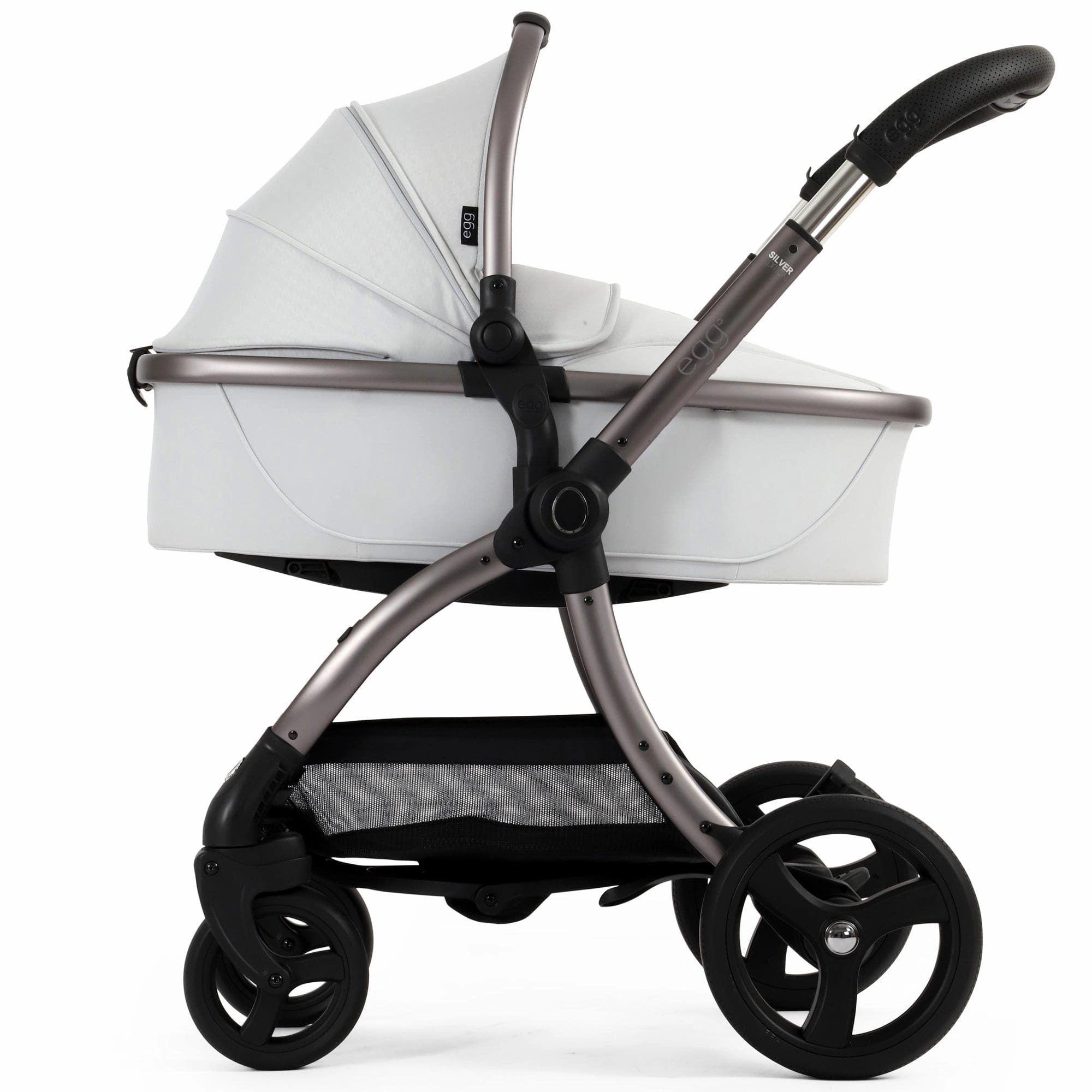egg3 Pram Bundle - Houndstooth Silver
