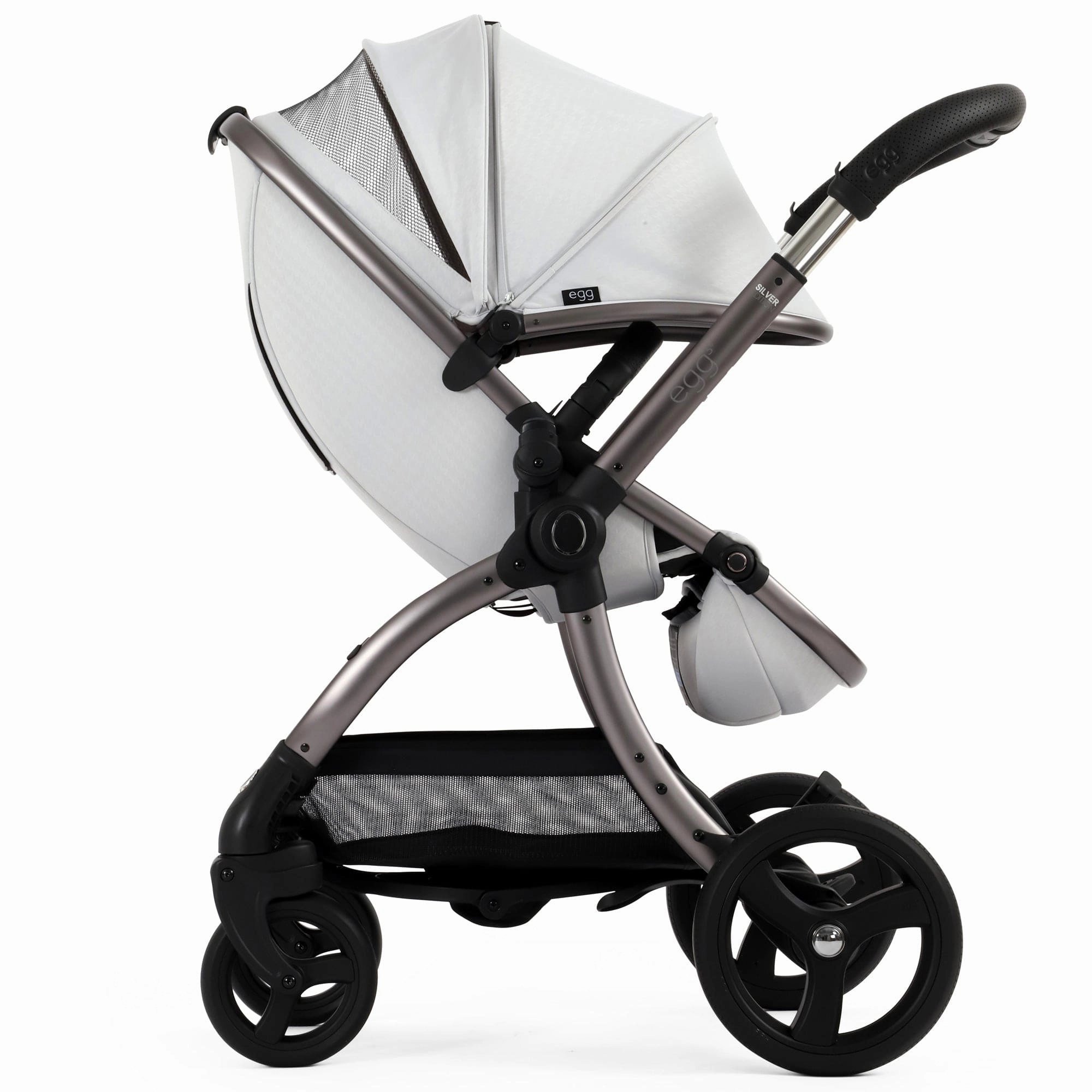 egg3 Pram Bundle - Houndstooth Silver