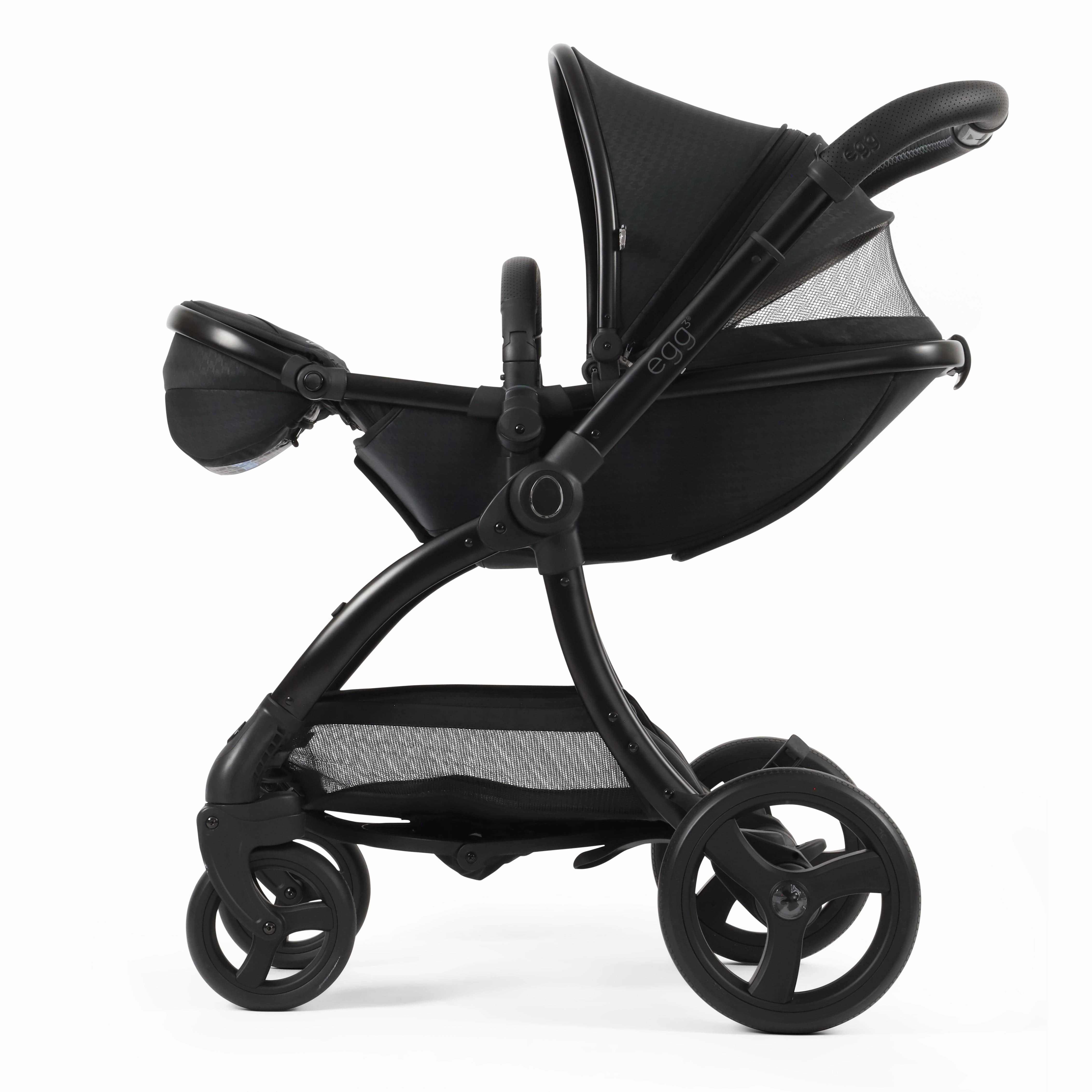 egg3 Pram Bundle Houndstooth Black Special Edition