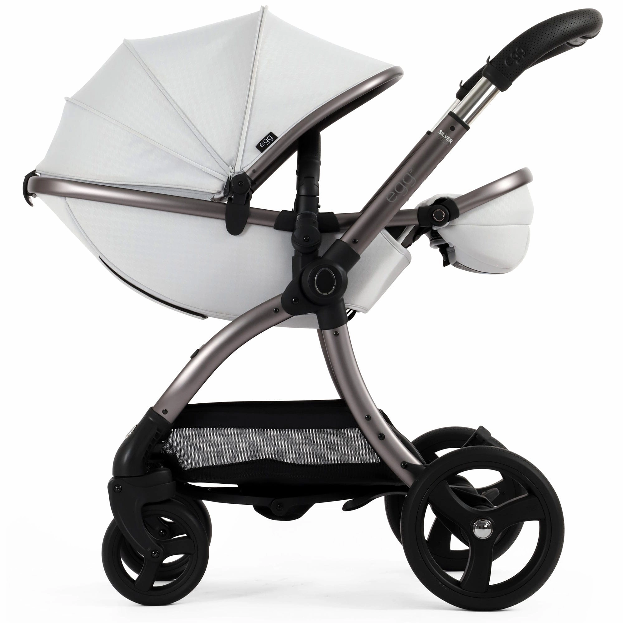 egg3 Stroller - Houndstooth Silver