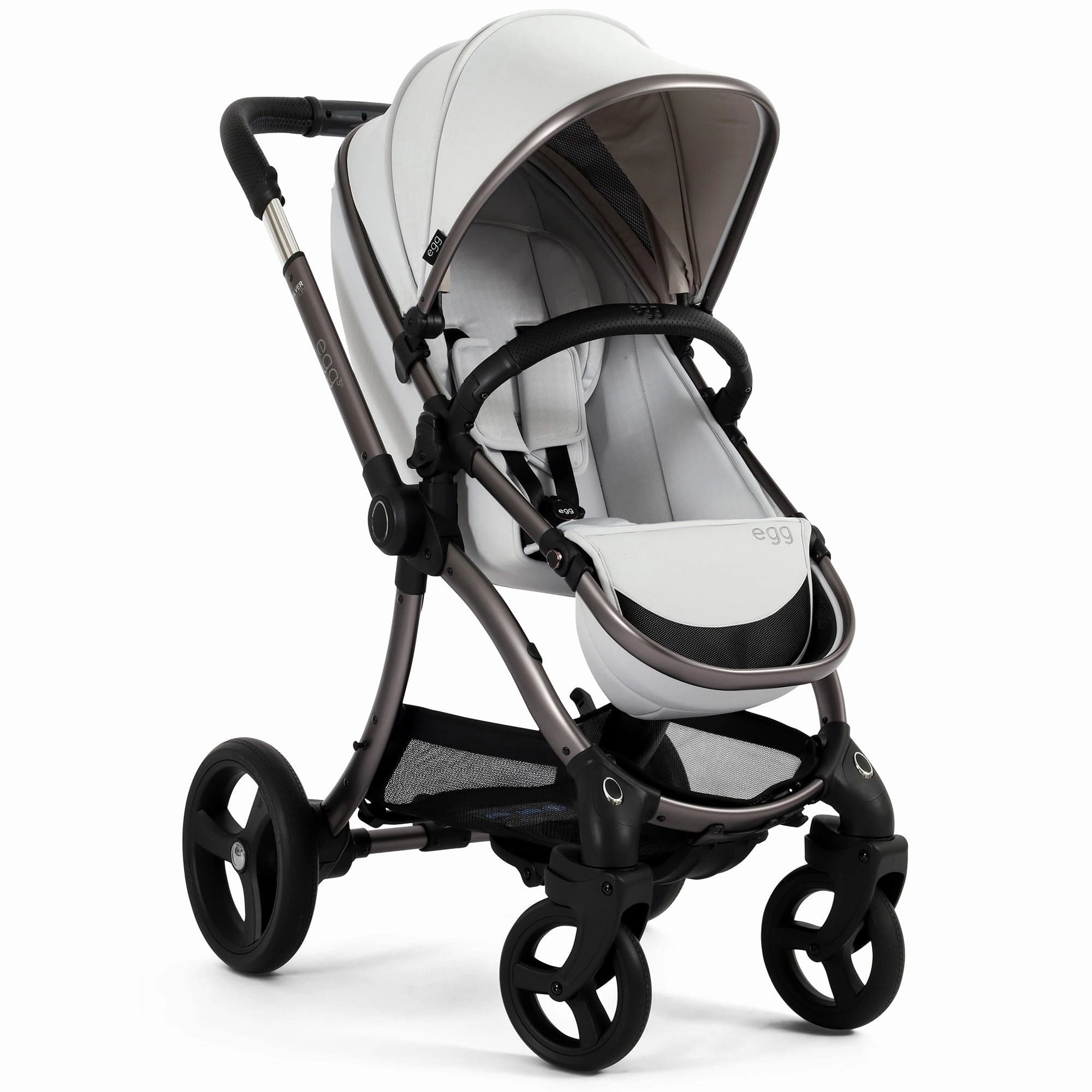 egg3 Stroller - Houndstooth Silver